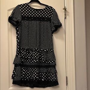 Marc By Marc Jacobs Black and White Polka Dot Mini Dress